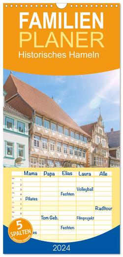 Familienplaner 2024 – Historisches Hameln mit 5 Spalten (Wandkalender, 21 x 45 cm) CALVENDO von pixs:sell,  pixs:sell