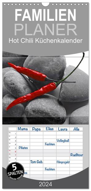 Familienplaner 2024 – Hot Chili Küchen Kalender mit 5 Spalten (Wandkalender, 21 x 45 cm) CALVENDO von Riedel,  Tanja