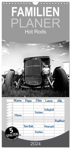 Familienplaner 2024 – Hot Rods mit 5 Spalten (Wandkalender, 21 x 45 cm) CALVENDO von Berlin,  StrawfishStudio