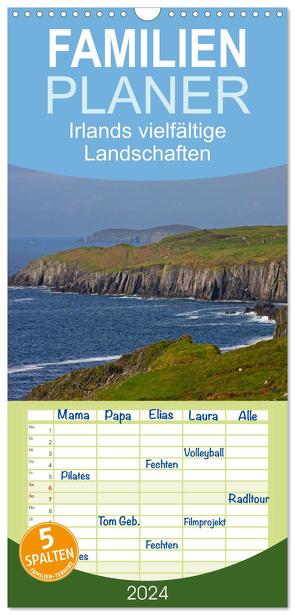 Familienplaner 2024 – Irlands vielfältige Landschaften mit 5 Spalten (Wandkalender, 21 x 45 cm) CALVENDO von Uppena,  Leon