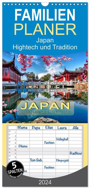 Familienplaner 2024 – Japan – Hightech und Tradition mit 5 Spalten (Wandkalender, 21 x 45 cm) CALVENDO von Roder,  Peter