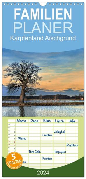 Familienplaner 2024 – Karpfenland Aischgrund mit 5 Spalten (Wandkalender, 21 x 45 cm) CALVENDO von silvimania,  silvimania