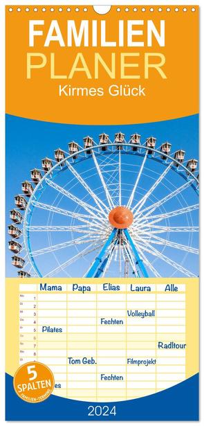 Familienplaner 2024 – Kirmes Glück mit 5 Spalten (Wandkalender, 21 x 45 cm) CALVENDO von Scherf,  Dietmar