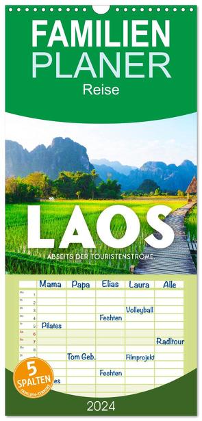 Familienplaner 2024 – Laos – Abseits der Touristenströme. mit 5 Spalten (Wandkalender, 21 x 45 cm) CALVENDO von SF,  SF