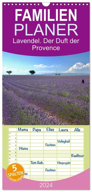 Familienplaner 2024 – Lavendel. Der Duft der Provence mit 5 Spalten (Wandkalender, 21 x 45 cm) CALVENDO von Werner,  Reinhard