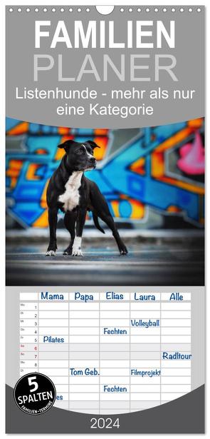 Familienplaner 2024 – Listenhunde – mehr als nur eine Kategorie mit 5 Spalten (Wandkalender, 21 x 45 cm) CALVENDO von Wobith Photography,  Sabrina