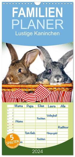 Familienplaner 2024 – Lustige Kaninchen mit 5 Spalten (Wandkalender, 21 x 45 cm) CALVENDO von www.eugenfoto.eu,  www.eugenfoto.eu