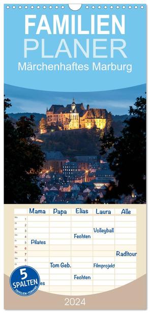 Familienplaner 2024 – Märchenhaftes Marburg mit 5 Spalten (Wandkalender, 21 x 45 cm) CALVENDO von Beltz,  Peter
