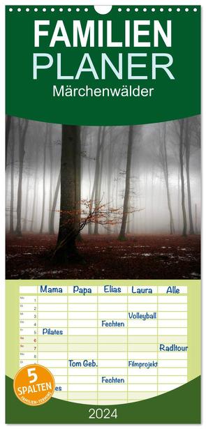 Familienplaner 2024 – Märchenwälder mit 5 Spalten (Wandkalender, 21 x 45 cm) CALVENDO von Warth,  Irma