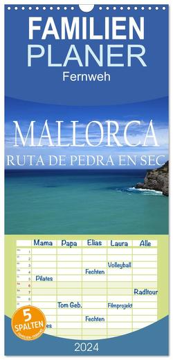 Familienplaner 2024 – Mallorca- Ruta Pedra en Sec mit 5 Spalten (Wandkalender, 21 x 45 cm) CALVENDO von Bundrück,  Peter