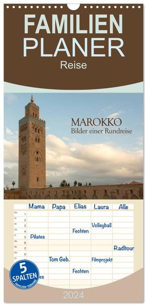 Familienplaner 2024 – Marokko – Bilder einer Rundreise mit 5 Spalten (Wandkalender, 21 x 45 cm) CALVENDO von Koch,  Hermann