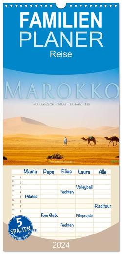 Familienplaner 2024 – Marokko: Marrakesch, Atlas, Sahara, Fès mit 5 Spalten (Wandkalender, 21 x 45 cm) CALVENDO von Benninghofen,  Jens