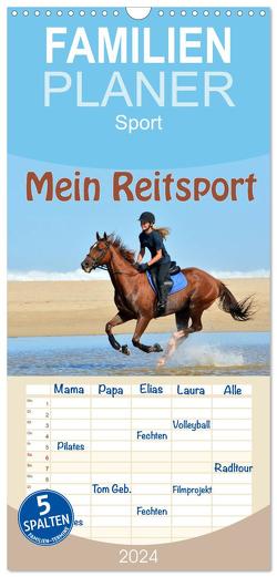 Familienplaner 2024 – Mein Reitsport Kalender mit 5 Spalten (Wandkalender, 21 x 45 cm) CALVENDO von van Wyk - www.germanpix.net,  Anke