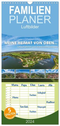 Familienplaner 2024 – Meine Heimat von oben … Luftaufnahmen vom Fränkischen Seenland mit 5 Spalten (Wandkalender, 21 x 45 cm) CALVENDO von Ruff,  Gerhard