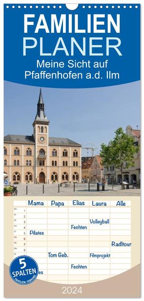 Familienplaner 2024 – Meine Sicht auf Pfaffenhofen mit 5 Spalten (Wandkalender, 21 x 45 cm) CALVENDO von Faltin,  Klaus