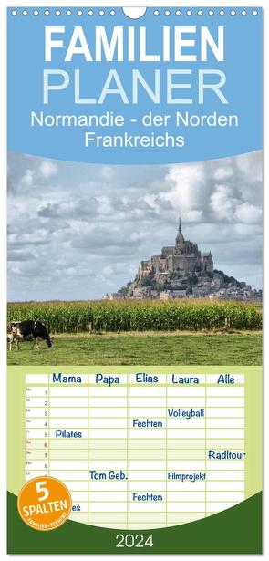 Familienplaner 2024 – Normandie – der Norden Frankreichs mit 5 Spalten (Wandkalender, 21 x 45 cm) CALVENDO von Hartmann,  Carina