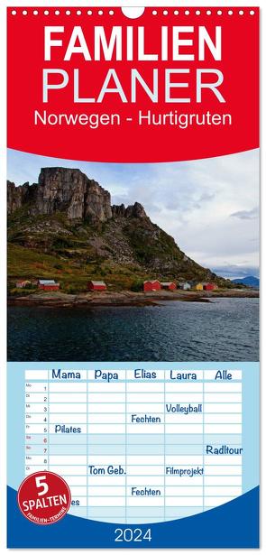 Familienplaner 2024 – Norwegen – Hurtigruten mit 5 Spalten (Wandkalender, 21 x 45 cm) CALVENDO von Enders,  Borg