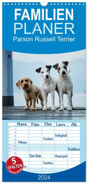 Familienplaner 2024 – Parson Russell Terrier mit 5 Spalten (Wandkalender, 21 x 45 cm) CALVENDO von Köntopp,  Kathrin