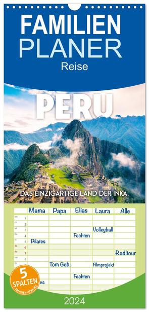 Familienplaner 2024 – Peru – Das einzigartige Land der Inkas. mit 5 Spalten (Wandkalender, 21 x 45 cm) CALVENDO von SF,  SF