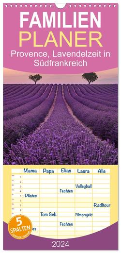 Familienplaner 2024 – Provence, Lavendelzeit in Südfrankreich mit 5 Spalten (Wandkalender, 21 x 45 cm) CALVENDO von Kruse,  Joana