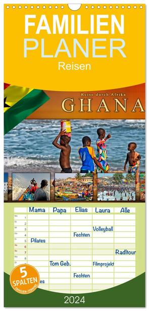 Familienplaner 2024 – Reise durch Afrika – Ghana mit 5 Spalten (Wandkalender, 21 x 45 cm) CALVENDO von Roder,  Peter