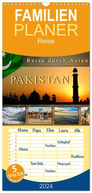 Familienplaner 2024 – Reise durch Asien – Pakistan mit 5 Spalten (Wandkalender, 21 x 45 cm) CALVENDO von Roder,  Peter