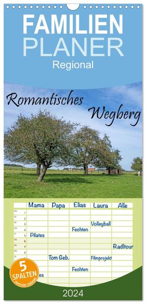 Familienplaner 2024 – Romantisches Wegberg mit 5 Spalten (Wandkalender, 21 x 45 cm) CALVENDO von Maibach,  Natalja