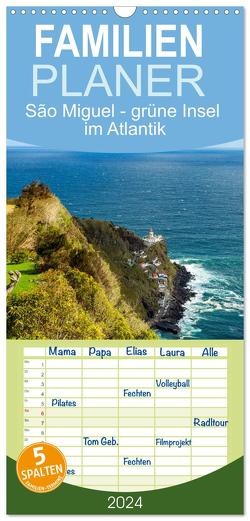 Familienplaner 2024 – São Miguel – Grüne Insel im Atlantik mit 5 Spalten (Wandkalender, 21 x 45 cm) CALVENDO von Drafz,  Silvia