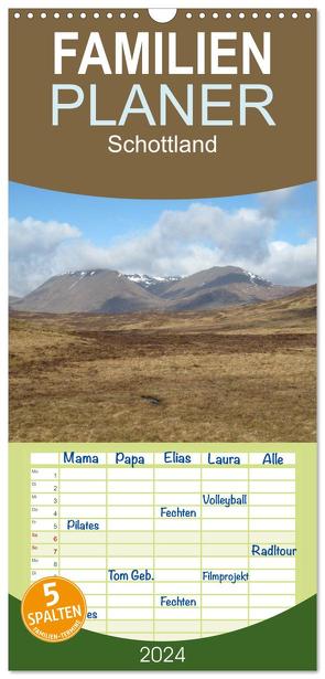 Familienplaner 2024 – Schottland mit 5 Spalten (Wandkalender, 21 x 45 cm) CALVENDO von ~bwd~,  ~bwd~
