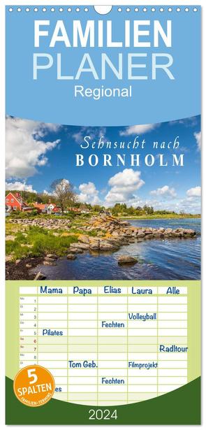 Familienplaner 2024 – Sehnsucht nach Bornholm mit 5 Spalten (Wandkalender, 21 x 45 cm) CALVENDO von Mueringer,  Christian