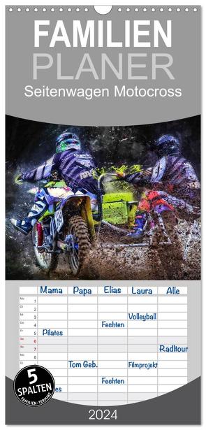 Familienplaner 2024 – Seitenwagen Motocross mit 5 Spalten (Wandkalender, 21 x 45 cm) CALVENDO von Roder,  Peter