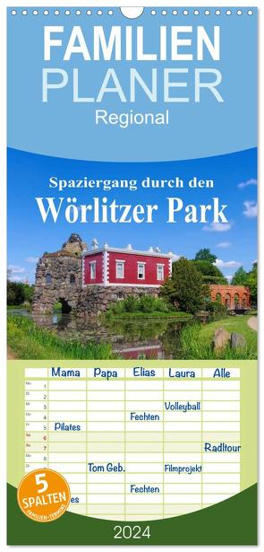 Familienplaner 2024 – Spaziergang durch den Wörlitzer Park mit 5 Spalten (Wandkalender, 21 x 45 cm) CALVENDO von LianeM,  LianeM