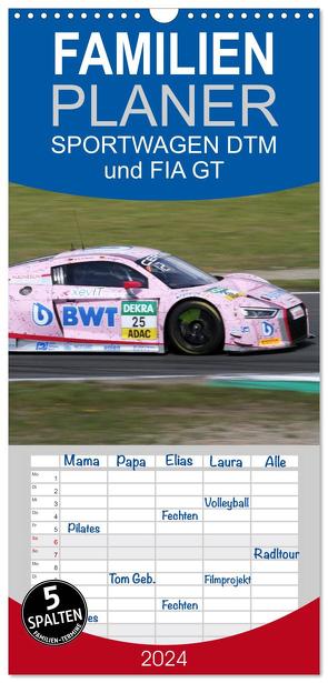 Familienplaner 2024 – SPORTWAGEN DTM und FIA GT mit 5 Spalten (Wandkalender, 21 x 45 cm) CALVENDO von SchnelleWelten,  SchnelleWelten
