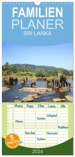Familienplaner 2024 – Sri Lanka mit 5 Spalten (Wandkalender, 21 x 45 cm) CALVENDO von Rasch,  Clemens
