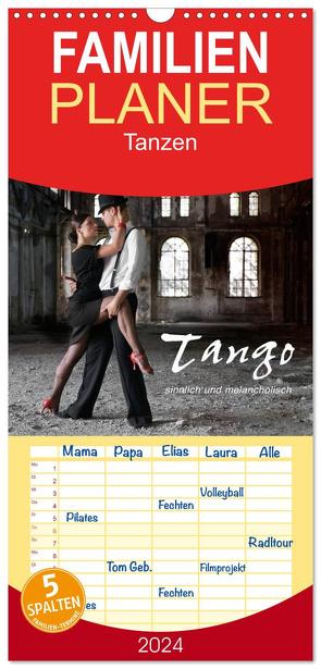 Familienplaner 2024 – Tango – sinnlich und melancholisch mit 5 Spalten (Wandkalender, 21 x 45 cm) CALVENDO von KRÄTSCHMER,  photodesign