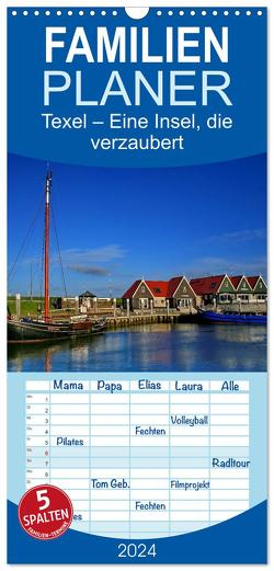 Familienplaner 2024 – Texel – Eine Insel die verzaubert mit 5 Spalten (Wandkalender, 21 x 45 cm) CALVENDO von Krone,  Elke