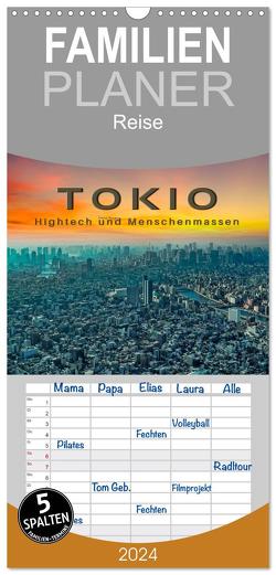 Familienplaner 2024 – Tokio – Hightech und Menschenmassen mit 5 Spalten (Wandkalender, 21 x 45 cm) CALVENDO von Roder,  Peter