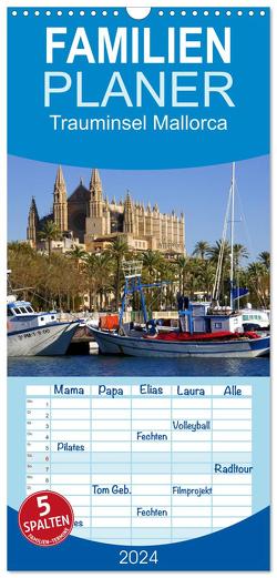 Familienplaner 2024 – Trauminsel Mallorca mit 5 Spalten (Wandkalender, 21 x 45 cm) CALVENDO von Reupert,  Lothar