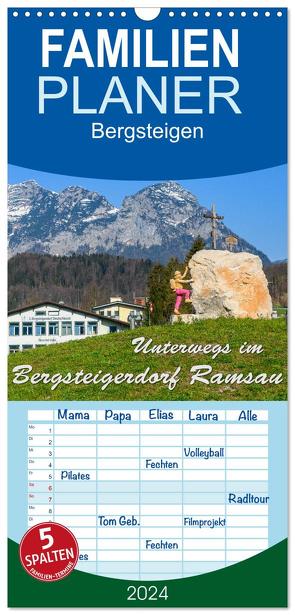 Familienplaner 2024 – Unterwegs im Bergsteigerdorf Ramsau mit 5 Spalten (Wandkalender, 21 x 45 cm) CALVENDO von Wilczek,  Dieter