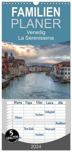 Familienplaner 2024 – Venedig – La Serenissima mit 5 Spalten (Wandkalender, 21 x 45 cm) CALVENDO von Haas Photography,  Sascha