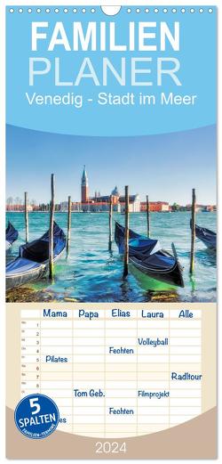 Familienplaner 2024 – Venedig – Stadt im Meer mit 5 Spalten (Wandkalender, 21 x 45 cm) CALVENDO von Kolfenbach,  Klaus