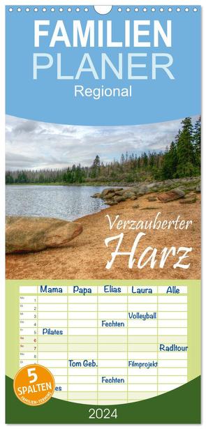 Familienplaner 2024 – Verzauberter Harz mit 5 Spalten (Wandkalender, 21 x 45 cm) CALVENDO von Weiss,  Michael