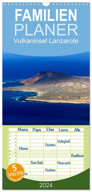 Familienplaner 2024 – Vulkaninsel Lanzarote mit 5 Spalten (Wandkalender, 21 x 45 cm) CALVENDO von M. Laube,  Lucy