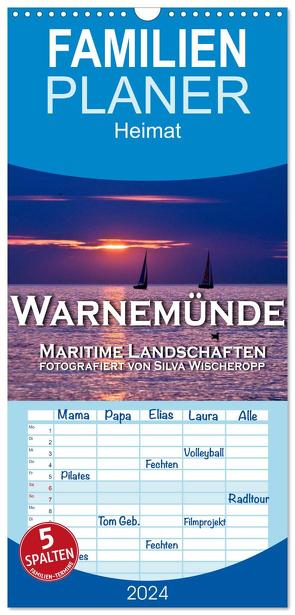 Familienplaner 2024 – Warnemünde – Maritime Landschaften mit 5 Spalten (Wandkalender, 21 x 45 cm) CALVENDO von Wischeropp,  Silva