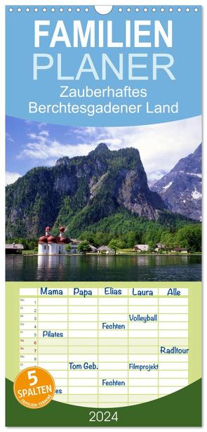 Familienplaner 2024 – Zauberhaftes Berchtesgadener Land mit 5 Spalten (Wandkalender, 21 x 45 cm) CALVENDO von Reupert,  Lothar