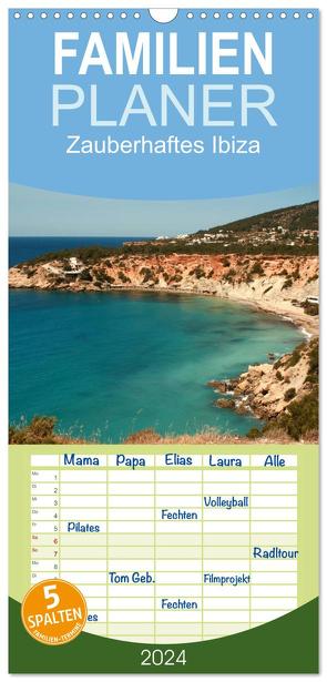 Familienplaner 2024 – Zauberhaftes Ibiza mit 5 Spalten (Wandkalender, 21 x 45 cm) CALVENDO von Lindert-Rottke,  Antje