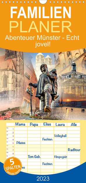 Familienplaner Abenteuer Münster – Echt jovel! (Wandkalender 2023 , 21 cm x 45 cm, hoch) von Gross,  Viktor