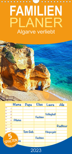 Familienplaner Algarve verliebt (Wandkalender 2023 , 21 cm x 45 cm, hoch) von Meyer © Stimmungsbilder1,  Marion