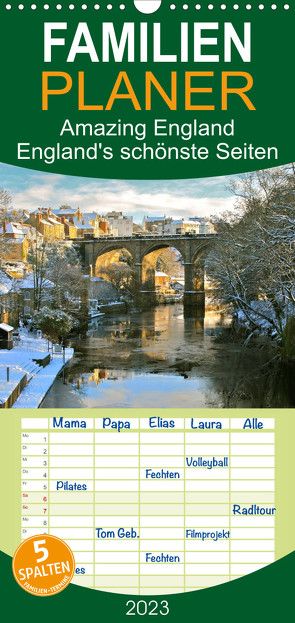 Familienplaner Amazing England – England’s schönste Seiten (Wandkalender 2023 , 21 cm x 45 cm, hoch) von TJPhotography