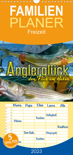 Familienplaner Anglerglück – den Fisch am Haken (Wandkalender 2023 , 21 cm x 45 cm, hoch) von Utz,  Renate